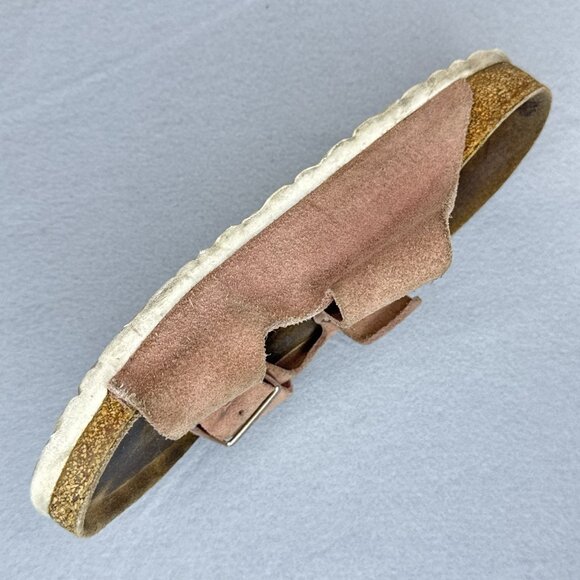 Birkenstock Arizona Suede Leather Pink Sandals EU 39 US 8 8.5 Women Rose Gold - Picture 5 of 15